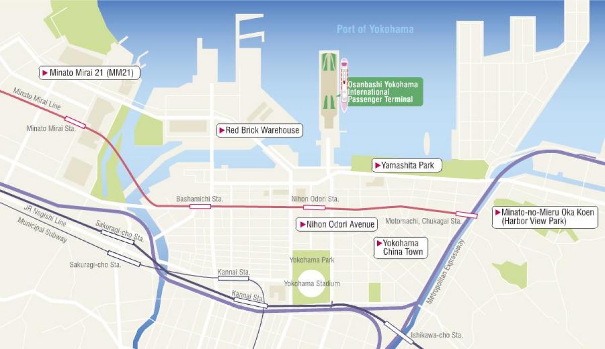 แผนที่ของ japan. kgm ล่องเรืองเทอร์มินัล 