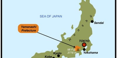 Japan. kgm อยู่บนแผนที่