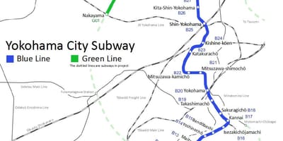 Japan. kgm แผนที่รถไฟใต้ดิน
