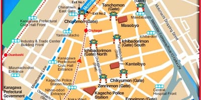 แผนที่ของ japan. kgm chinatown