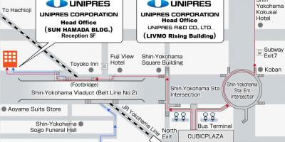 แผนที่ของชิน japan. kgm